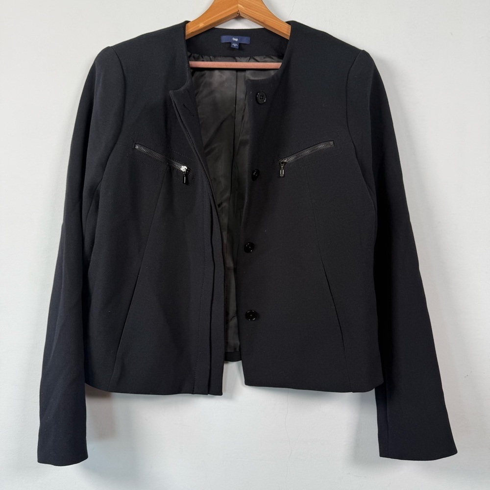 GAP Women's Black Moto Blazer/Jacket, Size M, Great Condition, Offers Welcome!